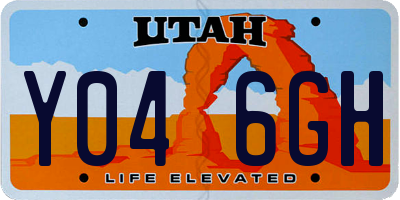 UT license plate Y046GH