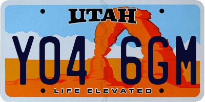 UT license plate Y046GM