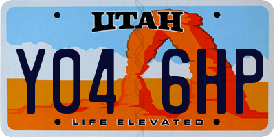 UT license plate Y046HP