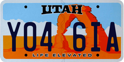 UT license plate Y046IA