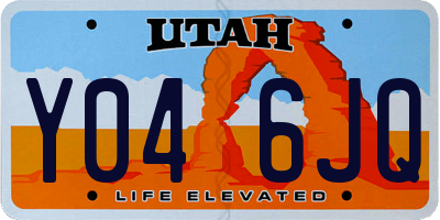 UT license plate Y046JQ