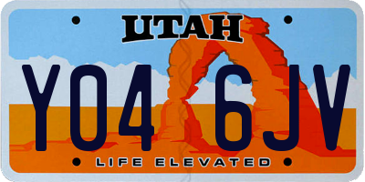 UT license plate Y046JV