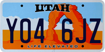 UT license plate Y046JZ