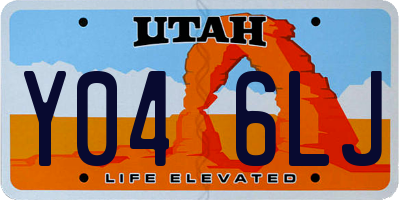 UT license plate Y046LJ