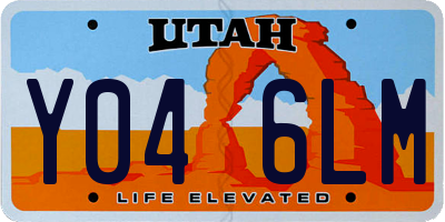 UT license plate Y046LM