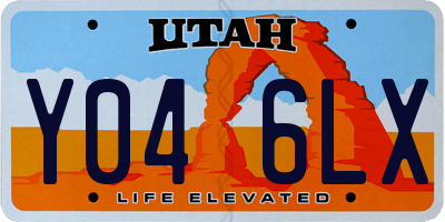 UT license plate Y046LX