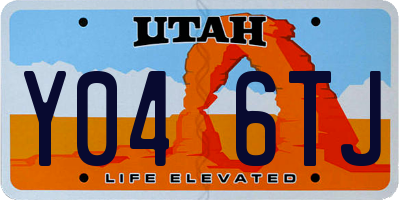 UT license plate Y046TJ