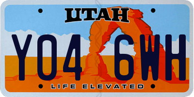 UT license plate Y046WH