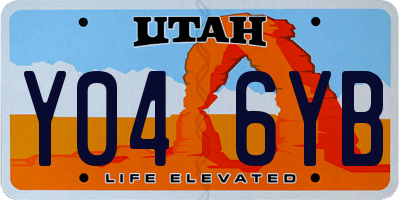 UT license plate Y046YB