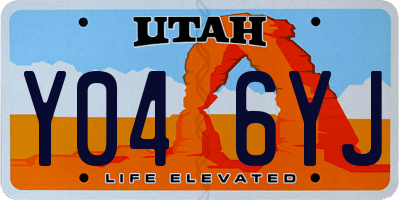 UT license plate Y046YJ