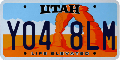 UT license plate Y048LM