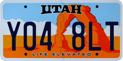 UT license plate Y048LT