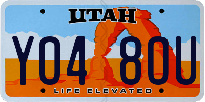 UT license plate Y048OU