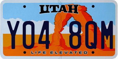 UT license plate Y048QM