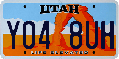 UT license plate Y048UH