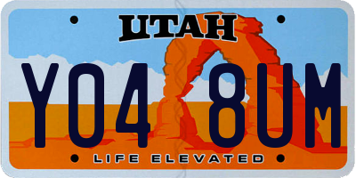 UT license plate Y048UM