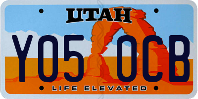 UT license plate Y050CB