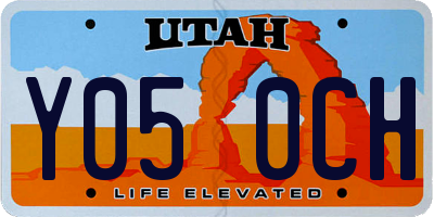 UT license plate Y050CH
