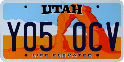 UT license plate Y050CV