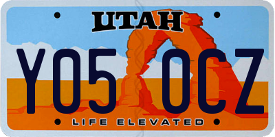 UT license plate Y050CZ