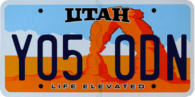 UT license plate Y050DN