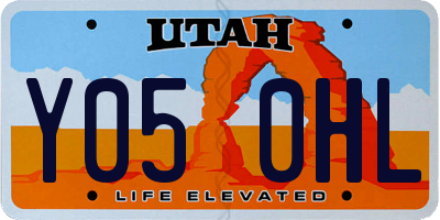UT license plate Y050HL