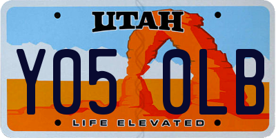 UT license plate Y050LB