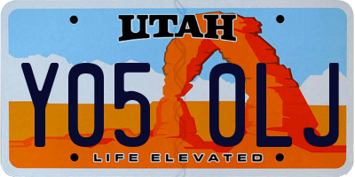 UT license plate Y050LJ