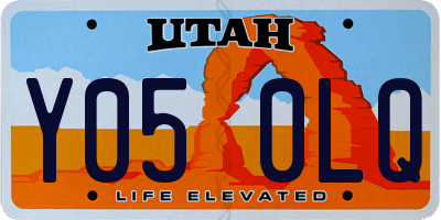 UT license plate Y050LQ