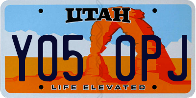 UT license plate Y050PJ