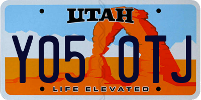 UT license plate Y050TJ