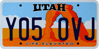 UT license plate Y050VJ