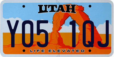 UT license plate Y051QJ