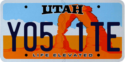 UT license plate Y051TE