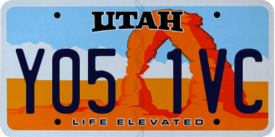 UT license plate Y051VC