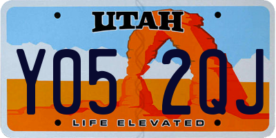 UT license plate Y052QJ