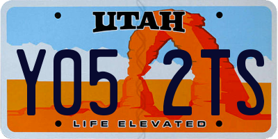 UT license plate Y052TS