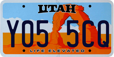 UT license plate Y055CQ