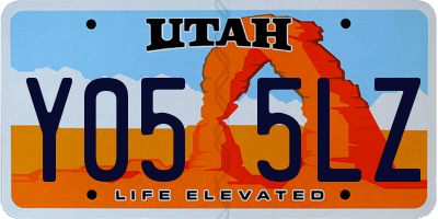 UT license plate Y055LZ