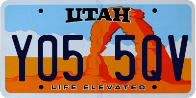 UT license plate Y055QV