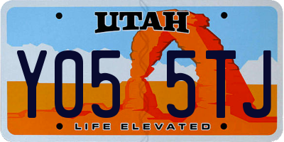 UT license plate Y055TJ