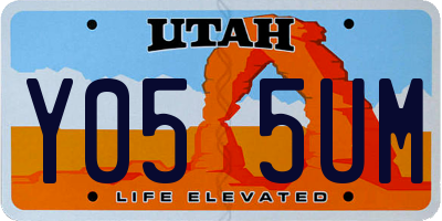UT license plate Y055UM