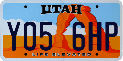 UT license plate Y056HP