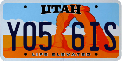 UT license plate Y056IS