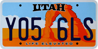 UT license plate Y056LS