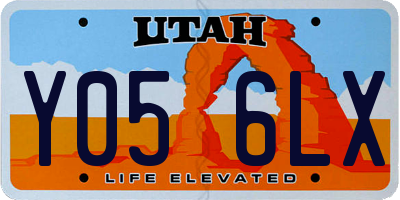 UT license plate Y056LX
