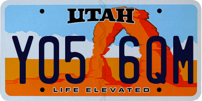 UT license plate Y056QM
