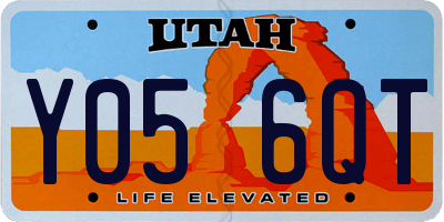 UT license plate Y056QT
