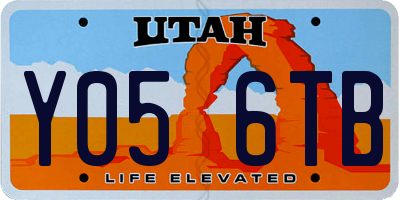 UT license plate Y056TB