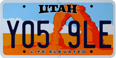 UT license plate Y059LE